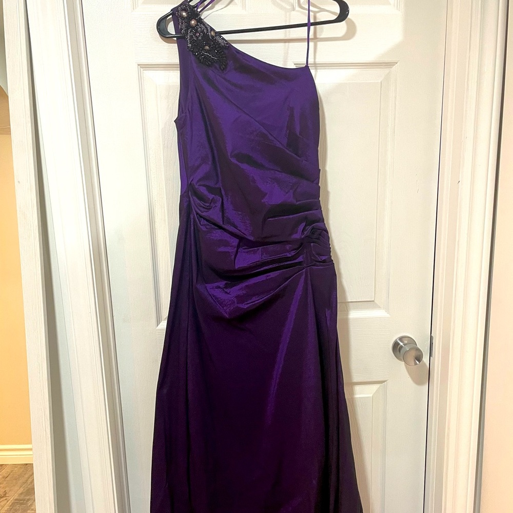 Adrianna Papell one shoulder dress